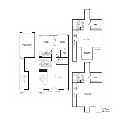 Voyage 2 Floor Plan at Harbor Pointe, New Jersey, 07002